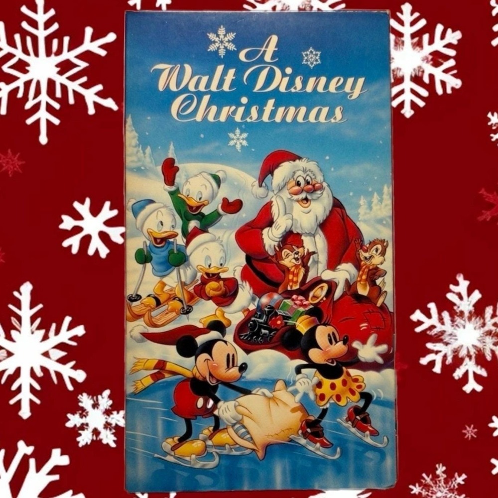A Walt Disney Christmas VHS 1982 Vintage Cartoon Collection Mickey Mouse Donald